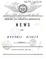 Region One Civil Aeronautics Administration News and Monthly Digest September 1958