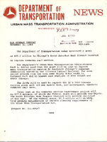 Department of Transportation News Urban Mass Transportation Administration DOT15168