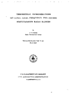 Theoretical Considerations of UltraHighFrequency TwoCourse Simulations Radio Ranges