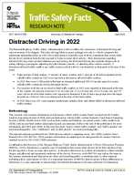 Distracted Driving in 2022 Traffic Safety Facts  Research Note