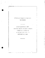 Interstate Commerce Commision Report of the Accident  Investigation Occuring on the MISSOURI PACIFIC RAILROAD KSAS CITY MO