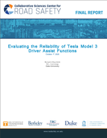 Evaluating Reliability of Tesla Model 3 Driver Assist Functions