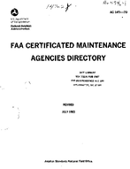 AC 1407D Federal Aviation Administration Certificated Maintenance Agencies Directory