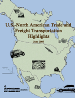 USNorth American Trade and Freight Transportation Highlights Transborder Freight Data