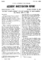 Investigation of Aircraft Accident SOUTHWEST AIRWAYS SANTA BARBARA CALIFORNIA 19510406