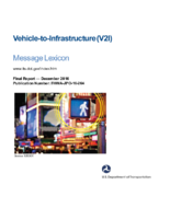 Vehicletoinfrastructure V2I  message lexicon