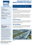 Automated Extraction of Weather Variables from Imagery Summary