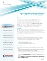 StopControlled Intersection Safety Through Route Activated Warning System flyer