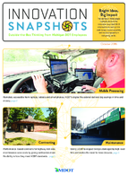 INNOVATION SNAPSHOTS  outsidethebox thinking from Michigan DOT employees October 2016
