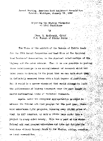 Adjusting the Highway Viewpoint to 1932 Conditions Annual Meeting
