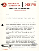 Opening Statement by Secretary of Transportation John A Volpe at the Research Triangle Institute