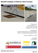 Benefit Analysis of Barrier Inlet Screens