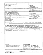 Texas Flexible Pavement Database Volume I Users Manual