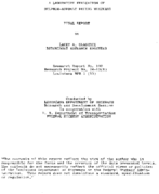 A Laboratory Evaluation of SulphurAsphalt Paving Mixtures Final Report