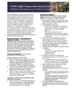 FHWA Freight Transportation Industry Internship RetailWholesale Warehouse and Distribution Centers