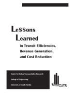 Lessons Learned in Transit Efficiencies Revenue Generation and Cost Reductions paper