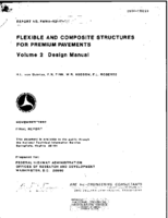Flexible and composite structures for premium pavements Volume 2 Design manual