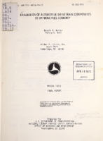 Evaluation of automobile drivetrain components to improve fuel economy  final report
