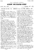 Investigation of Aircraft Accident AMERICAN AIRLINES LAGUARDIA FIELD NEW YORK 19470808