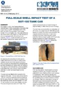 FullScale Shell Impact Test of a DOT105 Tank Car Research Results
