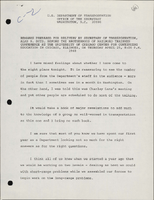 Remarks Prepared for Delivery by Secretary of Transportation Alan S Boyd Before the Brotherhood of Railroad Trainmen Conference Chicago Illinois