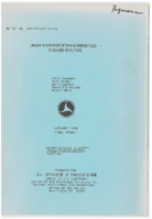 Urban Transportation Alternatives  A Macro Analysis