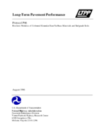 LongTerm Pavement Performance Protocol P46 Resilient Modulus of Unbound Granular BaseSubbase Materials and Subgrade Soils