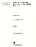 Study of the DeIcing Properties of the ASDE3 Rotodome