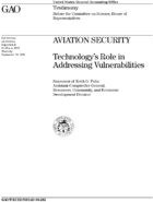 Aviation Security Technologys Role in Addressing Vulnerabilities