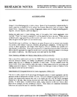 Research notes  aggregates