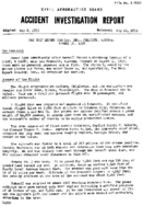 Investigation of Aircraft Accident THE UNIT EXPORT COMPANY PRESCOTT ARIZONA 19520831