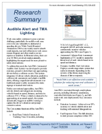 Audible Alert and TMA Lighting Research Summary