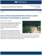 Developing Transportation System Climate Resilience Performance Measures