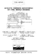 Acoustic emission monitoring of steel bridge members  final report
