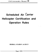 CAM 46 Scheduled Air Carrier Helicopter Certification And Operation Rules