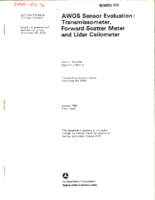AWOS Sensor Evaluation  Transmissometer ForwardScatter Meter and Lidar Ceilometer
