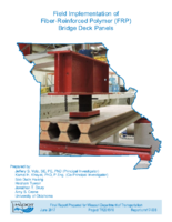 Field implementation of fiberreinforced polymer FRP deck panels