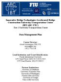Innovative Bridge TechnologiesAccelerated Bridge Construction University Transportation Center IBTABCUTC Center Data Management Plan