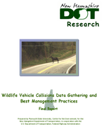 Wildlife Vehicle Collisions Data Gathering and Best Management Practices