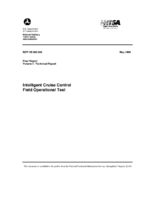 Intelligent Cruise Control Field Operational Test