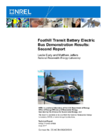 Foothill Transit Battery Electric Bus Demonstration Results  Second Report