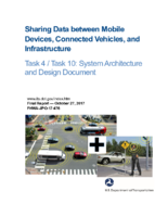 Sharing Data between Mobile Devices Connected Vehicles and Infrastructure Task 4  Task 10  System Architecture and Design Document SADD