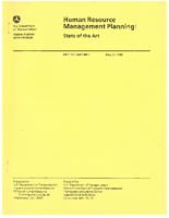 Human Resource Management Planning State of the Art