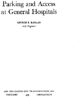 Parking and Access at General Hospitals