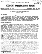 Investigation of Aircraft Accident AIR FRANCE PRESTON CITY CONN 19540803