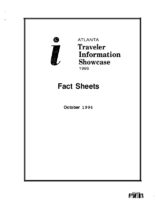 Atlanta Traveler Information Showcase 1996 Fact Sheets