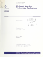 Listing of New Bus Technology Applications