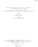 Users manual for the Noise 1 area computer program for transportation noise prediction  report under project entitled area computer model for transportation noise prediction  phase 1  adaptation of MICNOISE