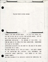 Talking Points on Mike Hayden