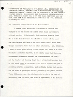 Statement of William T Coleman Jr Secretary of Transportation before the Subcommittee on Surface Transportation Committee on Commerce of the United States Senate Regarding the Railroad Revitalization Act of 1975 and the Rail Rehabilitation Act of 1975